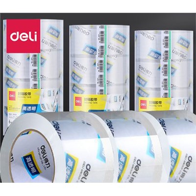 得力(deli) 30205 膠帶 寬膠帶高品質高透明封箱膠帶/打包膠帶 寬48mm*長100米